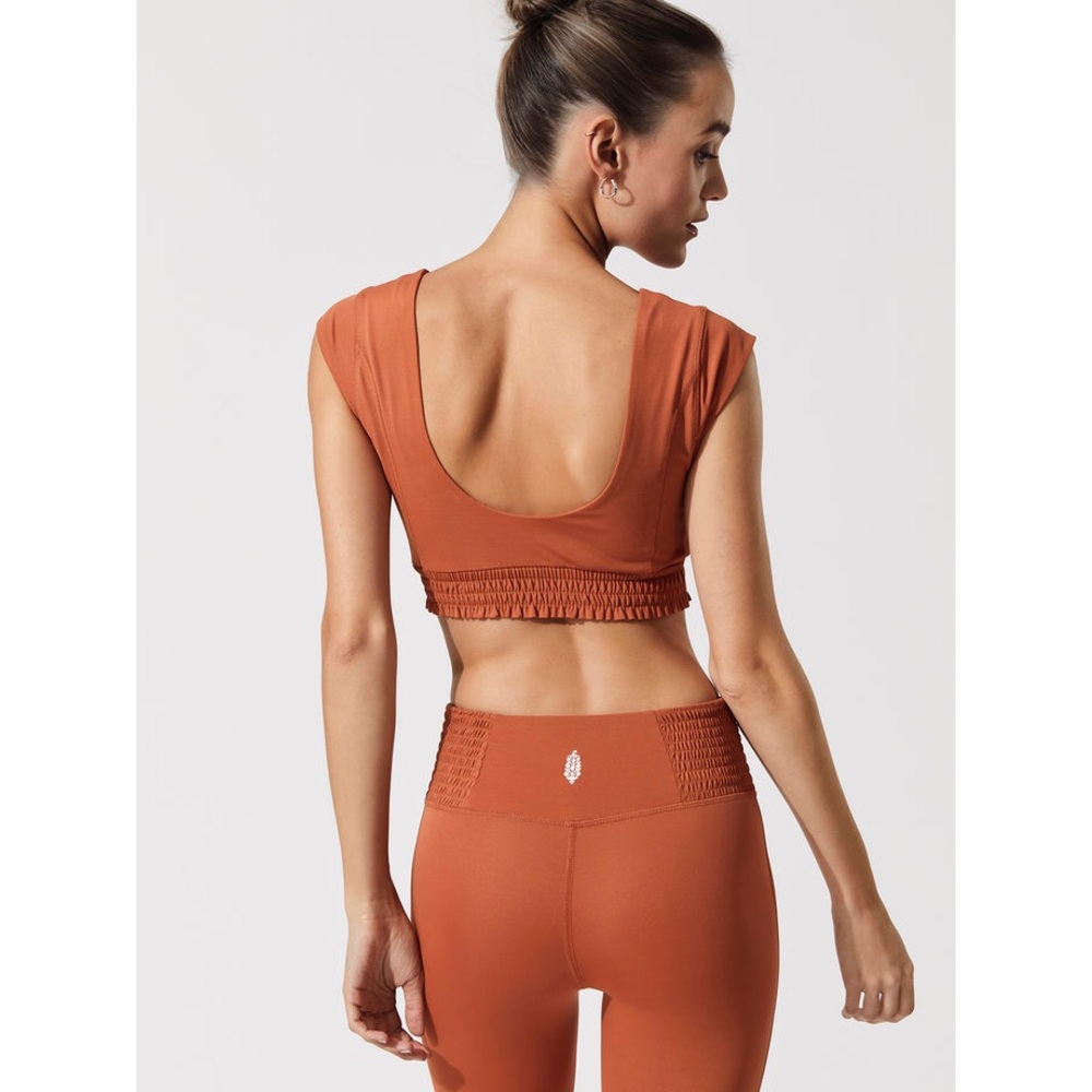 Free People Starlight Smocked Crop Top - Picture 3 of 6